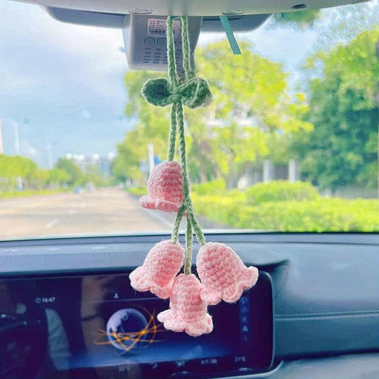 Bellflower Knitted Car Pendant