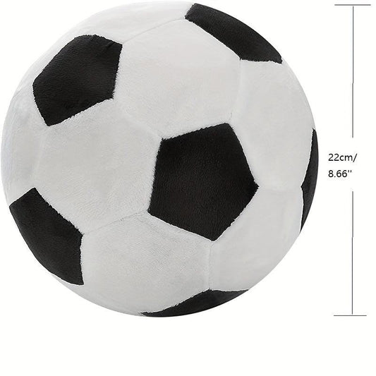 Soft Plush Soccer Ball Pillow Durable Stuffed Toy for Kids
