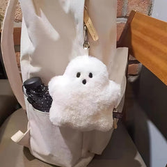 Spooky Ghost Bracelet Keychain Plush Doll Halloween Accessory