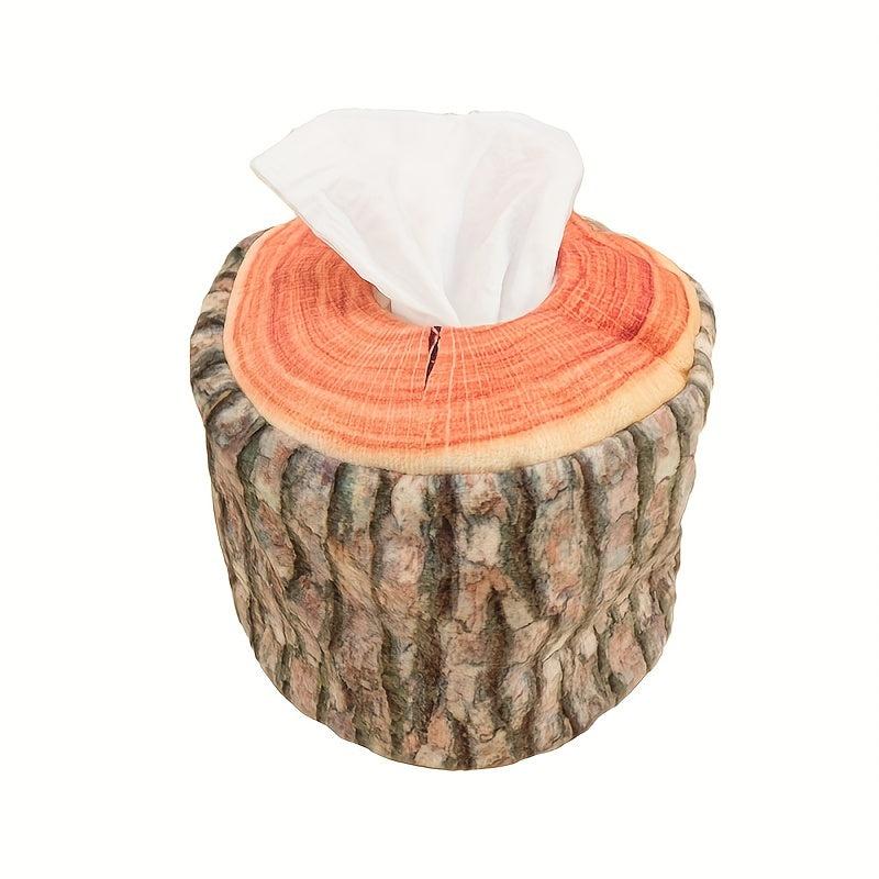 Simulation Stump Cylinder Tissue Box Log Roll Paper Pumping Home Decoration