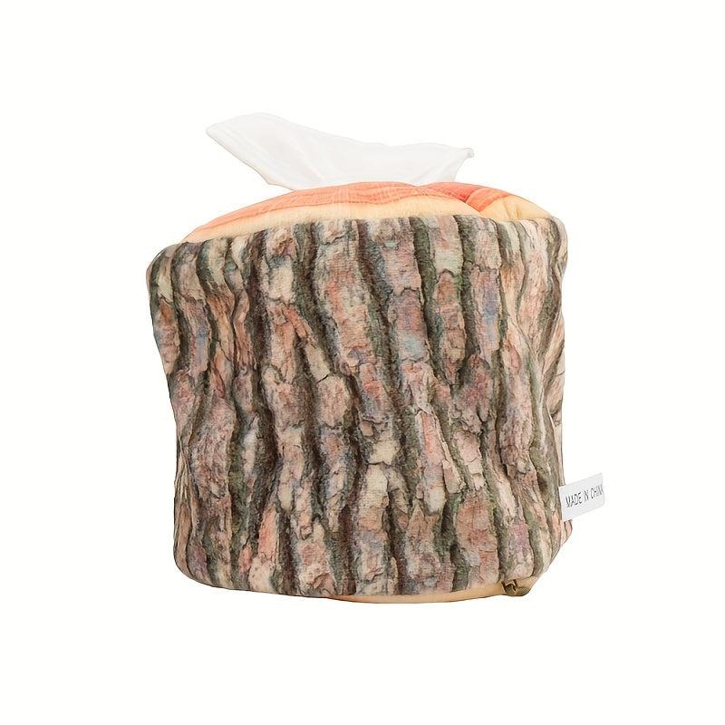 Simulation Stump Cylinder Tissue Box Log Roll Paper Pumping Home Decoration