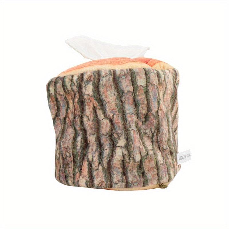 Simulation Stump Cylinder Tissue Box Log Roll Paper Pumping Home Decoration