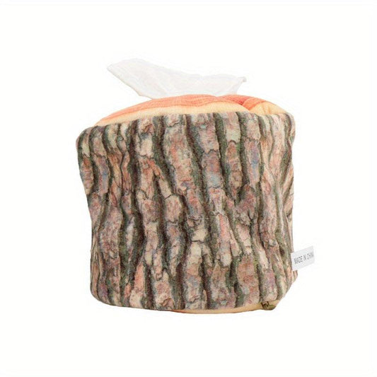 Simulation Stump Cylinder Tissue Box Log Roll Paper Pumping Home Decoration