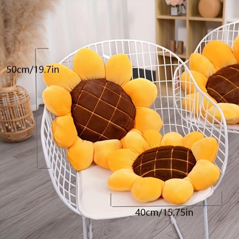Sunflower Daisy Pillow Plush Toy for Home Decor & Girls' Room