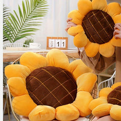 Sunflower Daisy Pillow Plush Toy for Home Decor & Girls' Room