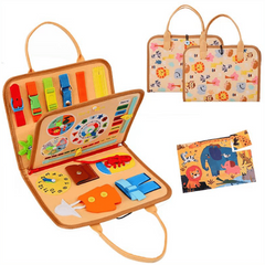 Busy Board Toy For 1-4 Year Olds - Educational Sensory Developing Activity Board