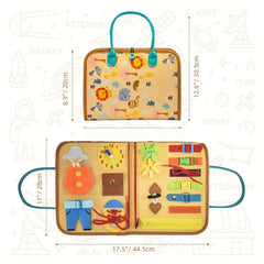 Busy Board Toy For 1-4 Year Olds - Educational Sensory Developing Activity Board