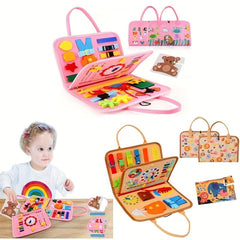 Busy Board Toy For 1-4 Year Olds - Educational Sensory Developing Activity Board