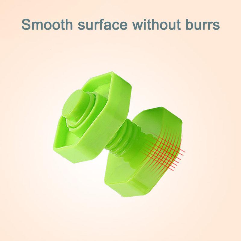Educational Screw Building Blocks Insert Nut Shape Toys for Kids