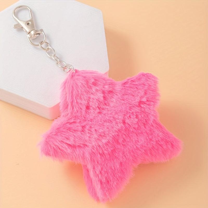 Star Plush Ornaments Diy Mobile Phone Keychain Pendant Accessories