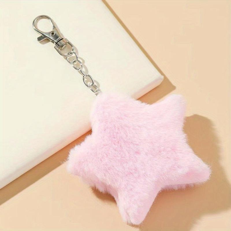 Star Plush Ornaments Diy Mobile Phone Keychain Pendant Accessories