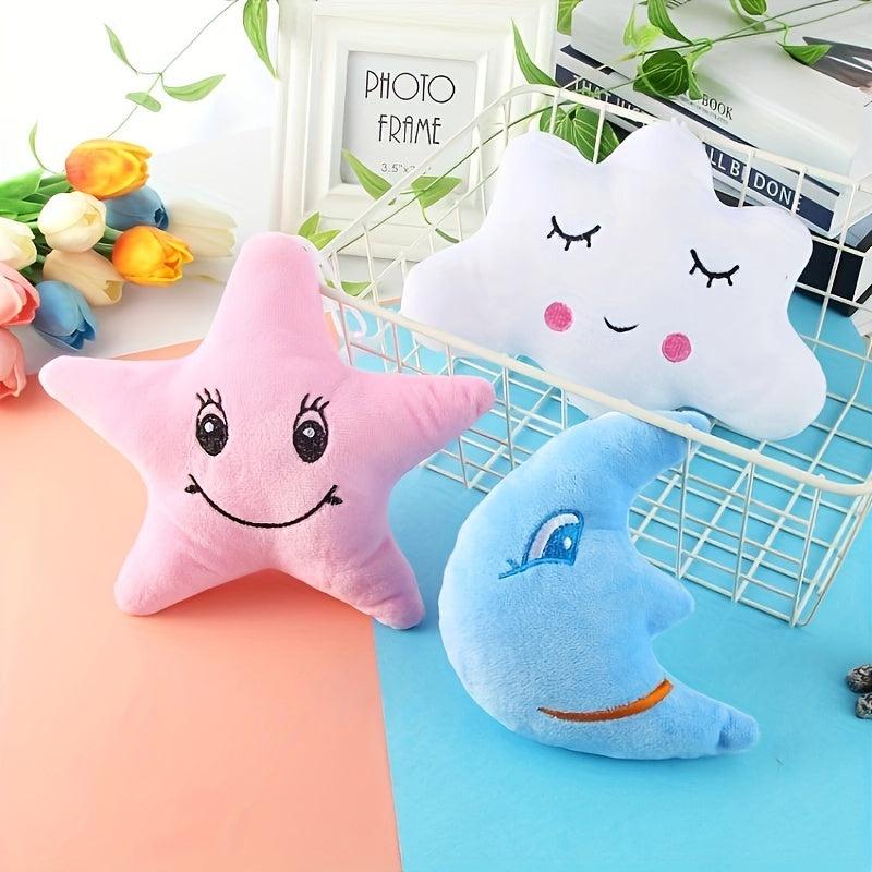 Plush Pillows Moon Star Cloud Shaped Pillow Pink Room Chair Decor