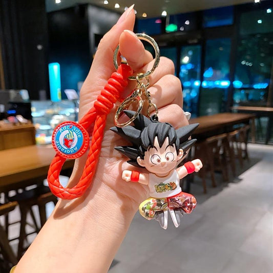 Anime Seven Dragon Bead Keychain Doll Pendant Car Keychain Small Gift