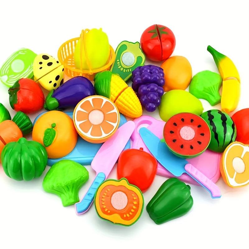 10-Piece Set Simulated Vegetables Fruits Cooking Toy Set