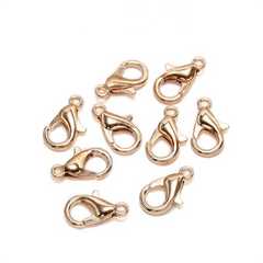 20Pcs 12mm Alloy Lobster Hooks for DIY Jewelry Making & Crafting