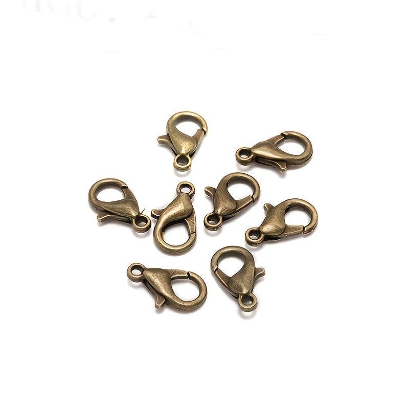 20Pcs 12mm Alloy Lobster Hooks for DIY Jewelry Making & Crafting