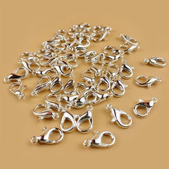 20Pcs 12mm Alloy Lobster Hooks for DIY Jewelry Making & Crafting