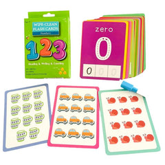 36 Flashcards & Erasable Pen for Kids Reading & Math Learning