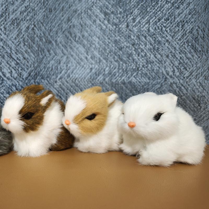 Realistic Plush Rabbit Home Decoration Stuffed Animal