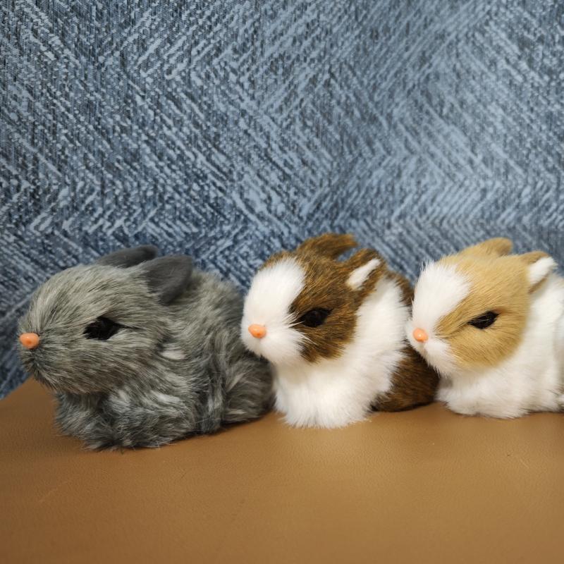 Realistic Plush Rabbit Home Decoration Stuffed Animal