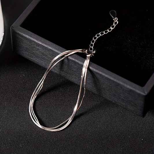 925 Silver Layer Bracelets Women Christmas Halloween