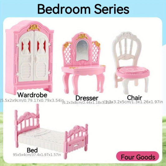 Mini Play House Toys Set - Educational Birthday Gift for Boys & Girls