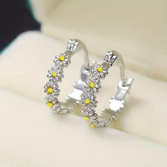 925 Silver Plated Hoop Earrings for Women