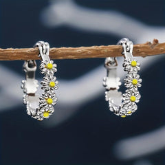 925 Silver Plated Hoop Earrings for Women