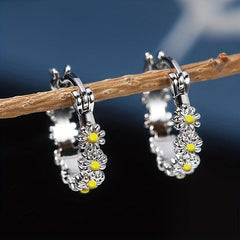 925 Silver Plated Hoop Earrings for Women