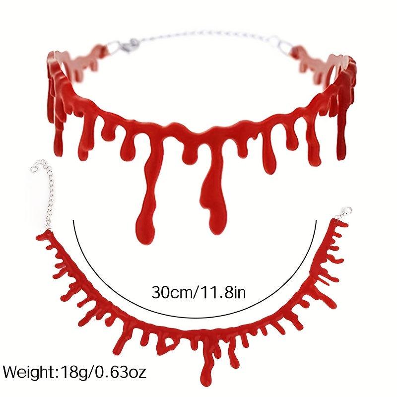 Halloween Blood Necklace Makeup Dance Decoration