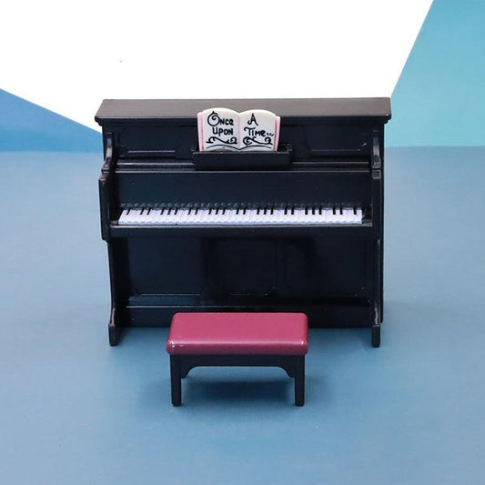 Mini Doll's House Piano With Stool Model