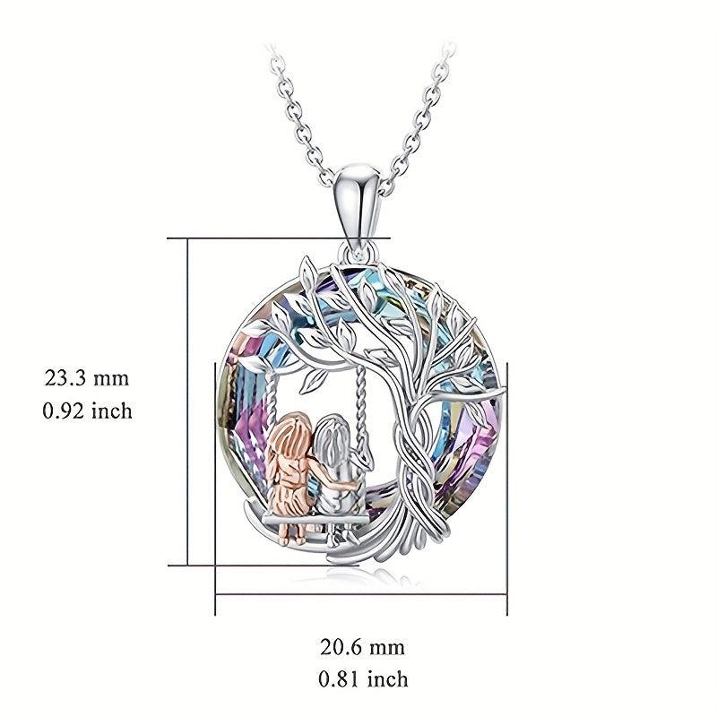 Tree Of Life Sisters Swing Pendant Necklace Holiday Birthday