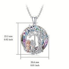 Tree Of Life Sisters Swing Pendant Necklace Holiday Birthday