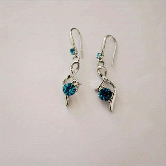 Stunning Sapphire Water Drop Earrings - Ideal Gift for Fashionable Women