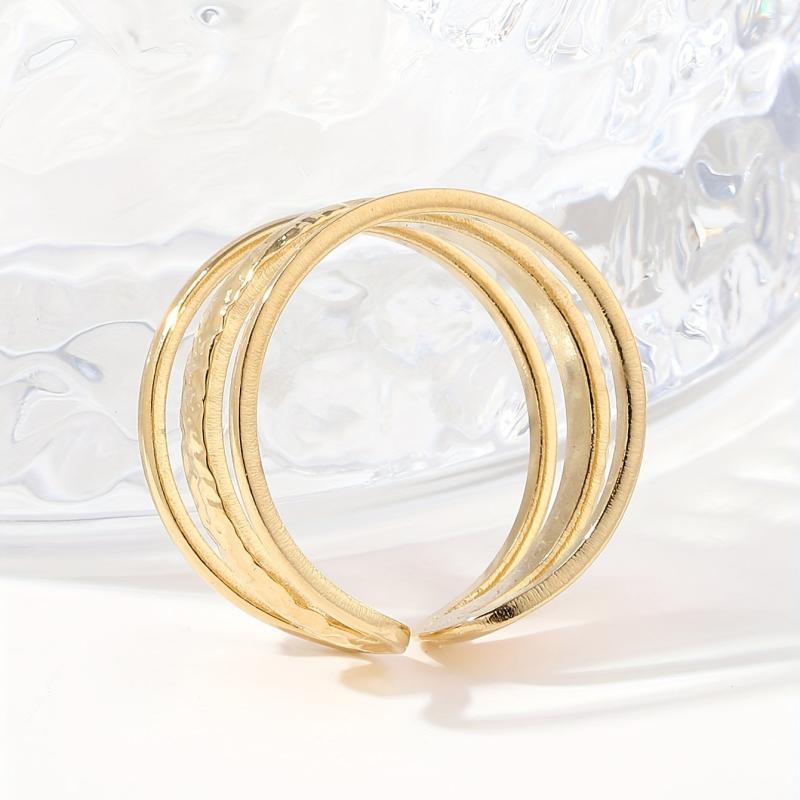 Unisex Stainless Steel Open Ring