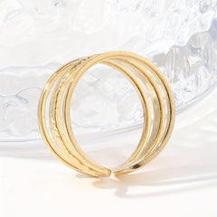 Unisex Stainless Steel Open Ring