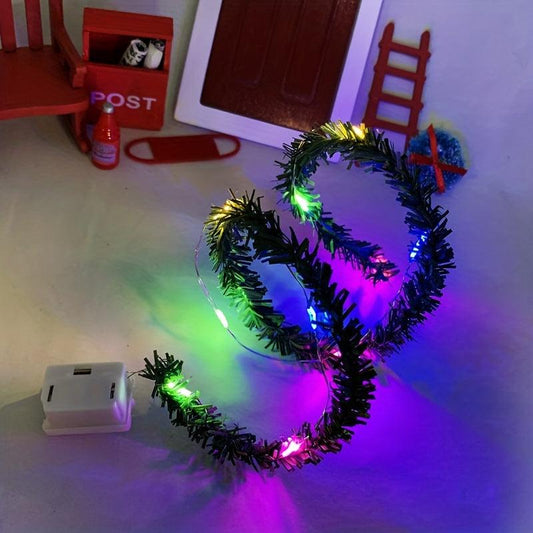 Dollhouse Mini LED String Lights Yellow Christmas Decoration