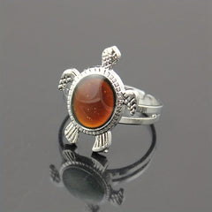 Funny Turtle Temperature Ring Changing Ring With Temperature Adjustable Turtle