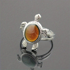 Funny Turtle Temperature Ring Changing Ring With Temperature Adjustable Turtle
