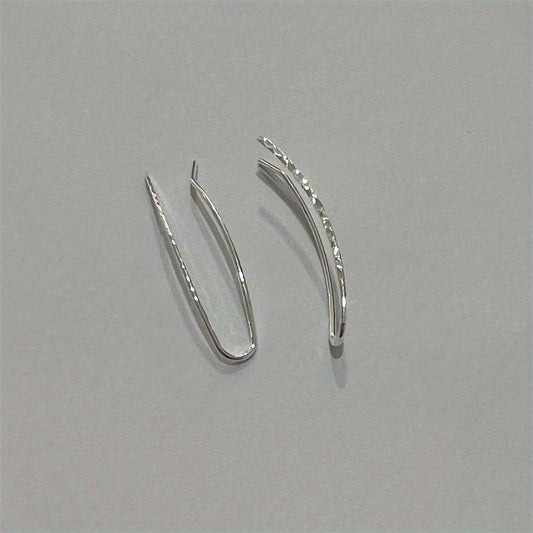 Silvery Plated Party Earrings For Women Ear Climber