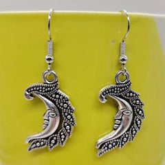 Bohemian Retro Sun Moon Earrings - Gift for Her