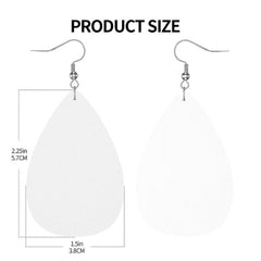 Tree Of Life Print Earrings, Synthetic Leather