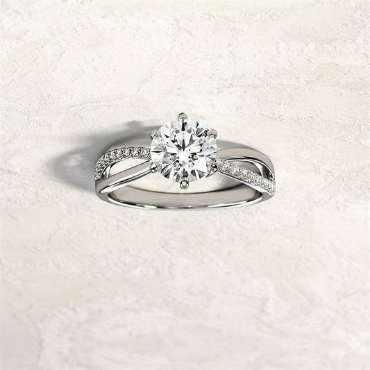 Women's Zirconia Engagement Ring Jewelry Gift