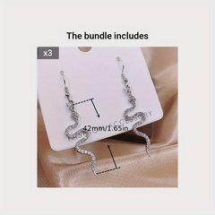 Charming Snake Earrings for a Delicate Look