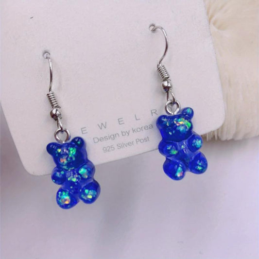 AB Bear Earrings - Stylish Accessory for Kids