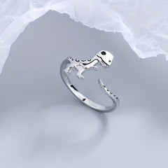 Dinosaur Love Hand Jewelry Adjustable Ring Tyrannosaurus