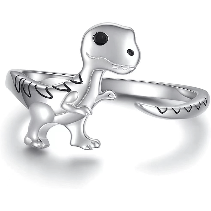 Dinosaur Love Hand Jewelry Adjustable Ring Tyrannosaurus
