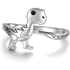 Dinosaur Love Hand Jewelry Adjustable Ring Tyrannosaurus
