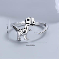 Dinosaur Love Hand Jewelry Adjustable Ring Tyrannosaurus