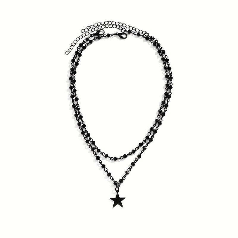 Gothic Cross Jesus Star Choker Necklace